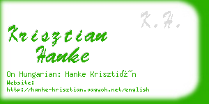 krisztian hanke business card